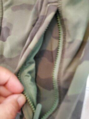Lululemon Define Jacket Camo Green Full Zip Hooded